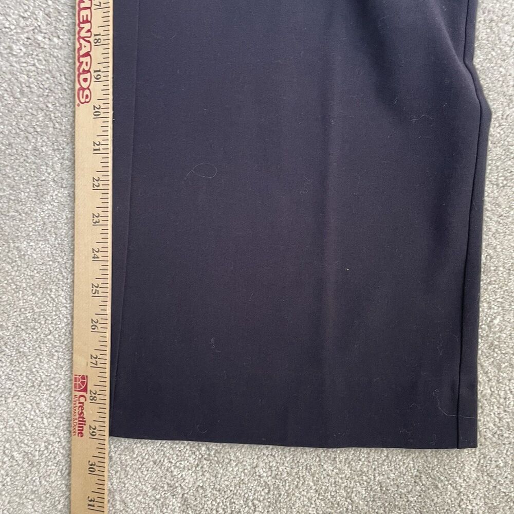 Abercrombie & Fitch High-Rise Wide Leg Dress Pants Navy Blue Pleated Size 6 - Picture 13 of 13